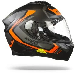 Nolan N80-8 Ally N-Com 41 Mat Zwart Oranje Integraalhelm