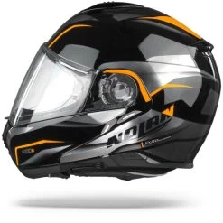 Nolan N100-5 Balteus 44 Glans Zwart Oranje Systeemhelm