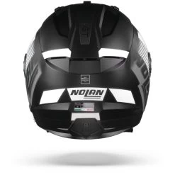 Nolan N70-2 GT Celeres 30 Flat Zwart Wit Zilver Multihelm -Nolan-Motorfiets n70 2 gt celeres n com flat black 30.19 1
