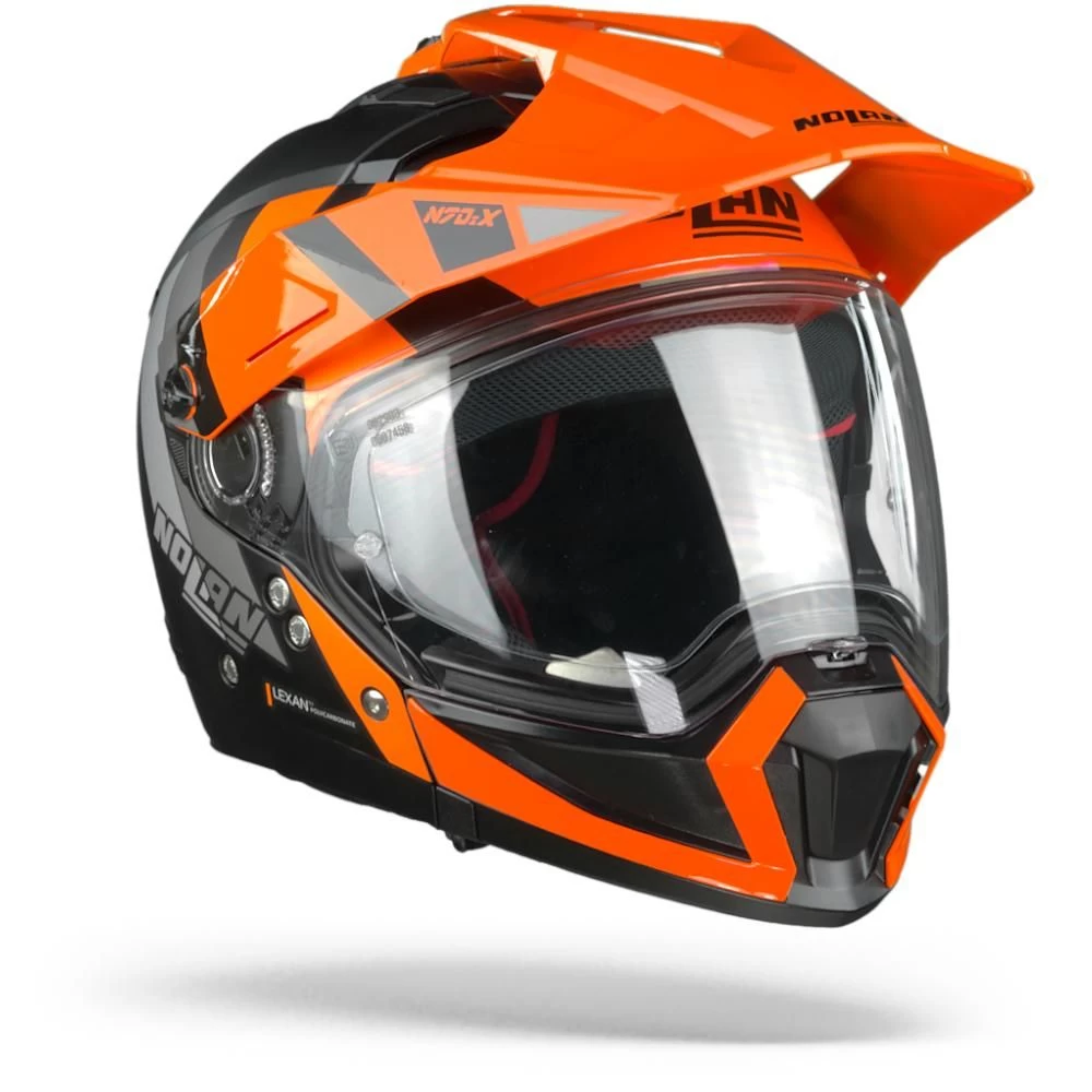 Nolan N70-2 X Decurio 31 Flat Zwart Oranje Wit Antraciet Multihelm 5 Nolan N70-2 X Decurio 31 Flat Zwart Oranje Wit Antraciet Multihelm - Afbeelding 5