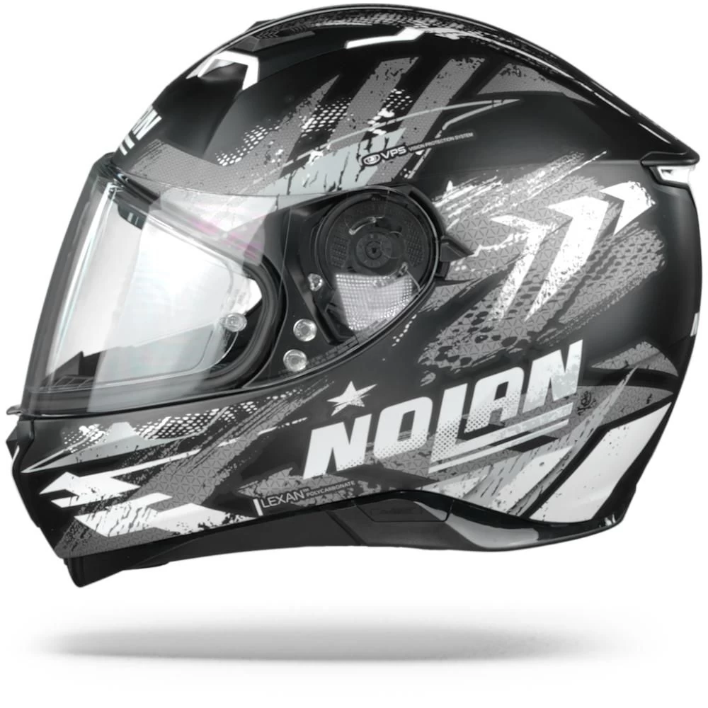 Nolan N87 Carnival 83 Flat Zwart Zilver Antraciet Integraalhelm 4 Nolan N87 Carnival 83 Flat Zwart Zilver Antraciet Integraalhelm - Afbeelding 4