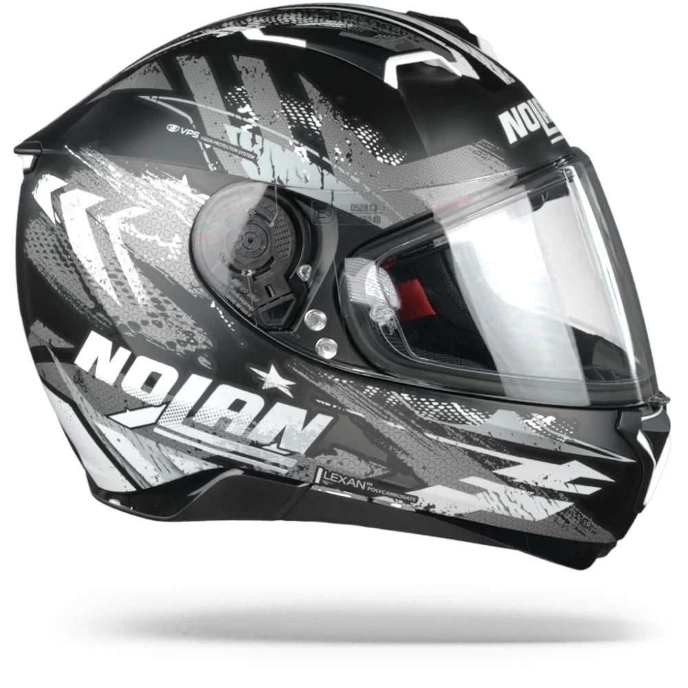 Nolan N87 Carnival 83 Flat Zwart Zilver Antraciet Integraalhelm 5 Nolan N87 Carnival 83 Flat Zwart Zilver Antraciet Integraalhelm - Afbeelding 5