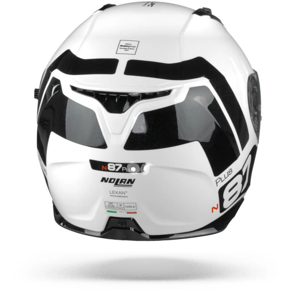 Nolan N87 Plus Distinctive 22 Metaal Wit Zwart Integraalhelm 3 Nolan N87 Plus Distinctive 22 Metaal Wit Zwart Integraalhelm - Afbeelding 3