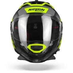 Nolan N70-2 GT Celeres 32 Flat Zwart Geel Zilver Multihelm -Nolan-Motorfiets nolan n70 2gt celeres32 flatblackyellowsilver.01