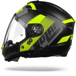 Nolan N70-2 GT Celeres 32 Flat Zwart Geel Zilver Multihelm -Nolan-Motorfiets nolan n70 2gt celeres32 flatblackyellowsilver.11