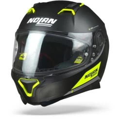 Nolan N87 Emblema 072 Glans Zilver Geel Integraalhelm -Nolan-Motorfiets nolan n87 emblema 72.04 1