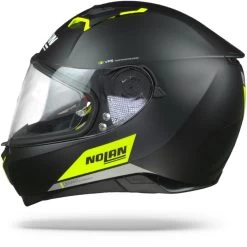 Nolan N87 Emblema 072 Glans Zilver Geel Integraalhelm -Nolan-Motorfiets nolan n87 emblema 72.10 1