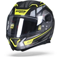 Nolan N87 Originality 070 Zwart Geel Grijs Integraalhelm -Nolan-Motorfiets nolan n87 orginality 070.04 1