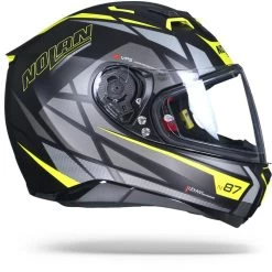 Nolan N87 Originality 070 Zwart Geel Grijs Integraalhelm -Nolan-Motorfiets nolan n87 orginality 070.29 1