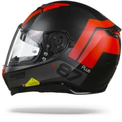 Nolan N87 Plus Distinctive 24 Flat Zwart Rood Integraalhelm -Nolan-Motorfiets nolan n87plus distinctive24 flatblackred.11
