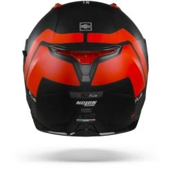 Nolan N87 Plus Distinctive 24 Flat Zwart Rood Integraalhelm -Nolan-Motorfiets nolan n87plus distinctive24 flatblackred.19