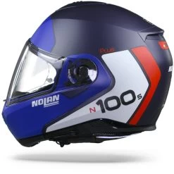 Nolan N100-5 Plus Distinctive 29 Flat Imperator Blauw Wit Rood Systeemhelm