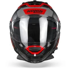 Nolan N70-2 GT Celeres 31 Flat Zwart Rood Zilver Multihelm -Nolan-Motorfiets nolann70 2gt celeres31 flatblackredsilver.01