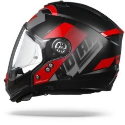 Nolan N70-2 GT Celeres 31 Flat Zwart Rood Zilver Multihelm -Nolan-Motorfiets nolann70 2gt celeres31 flatblackredsilver.11