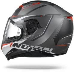 Nolan N87 Miles 87 Flat Lava Grijs Rood Wit Integraalhelm -Nolan-Motorfiets nolann87milesflatlavagreyredwhite.11