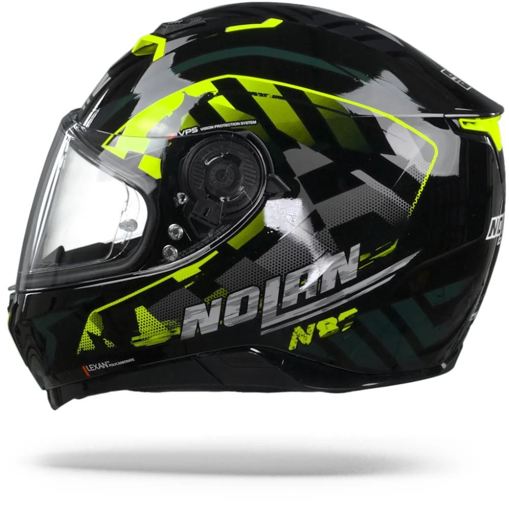 Nolan N87 Venator 90 Glans Zwart Geel Antraciet Integraalhelm 6 Nolan N87 Venator 90 Glans Zwart Geel Antraciet Integraalhelm - Afbeelding 6