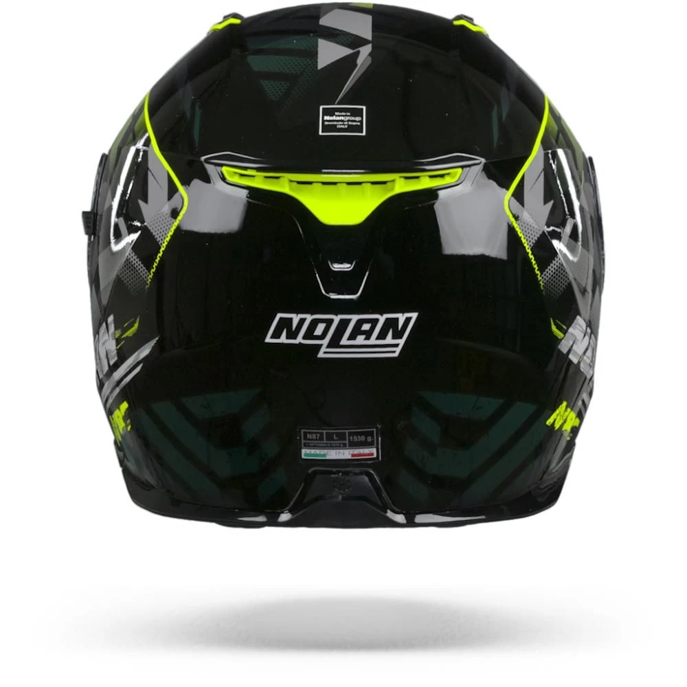 Nolan N87 Venator 90 Glans Zwart Geel Antraciet Integraalhelm 3 Nolan N87 Venator 90 Glans Zwart Geel Antraciet Integraalhelm - Afbeelding 3